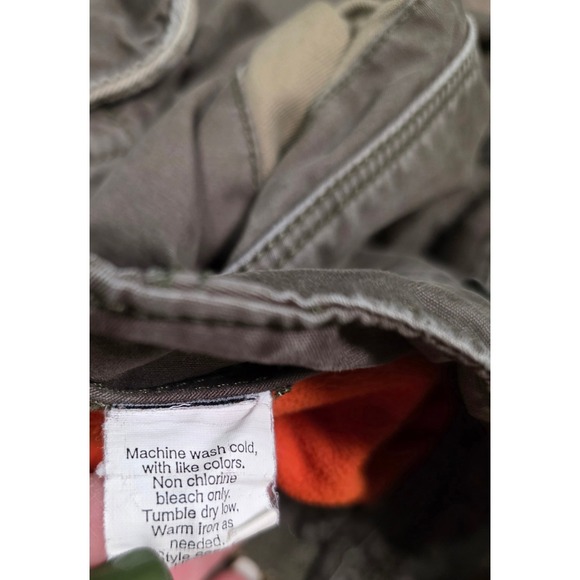 J.Crew Mens Fleece Lined Y2K Cargo Pants 34x34 Grey Utility Pants Vtg Gorpcore - Picture 6 of 13